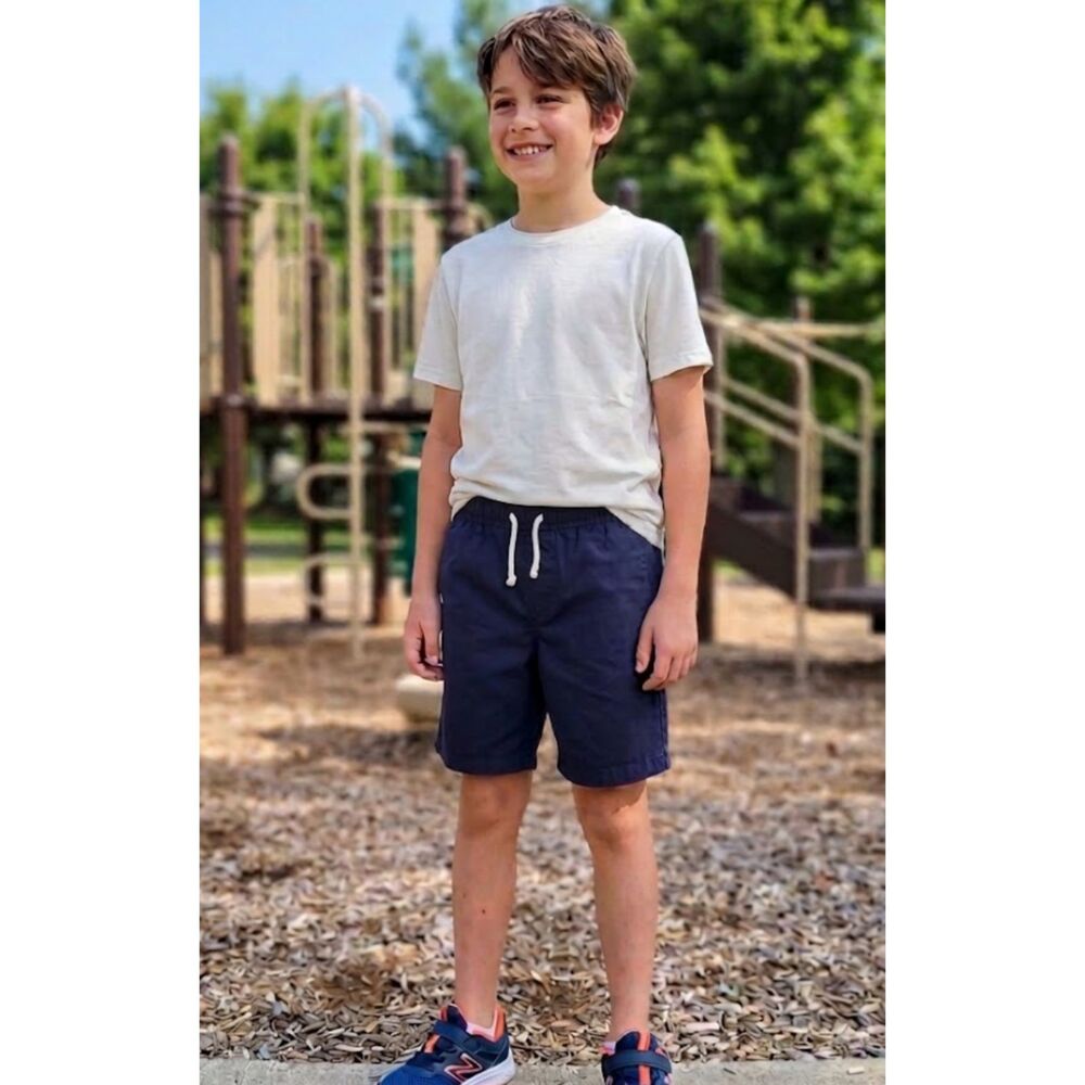 New Old Navy Above Knee Dock Shorts Navy Blue Boy's Size 10-12 Plus
